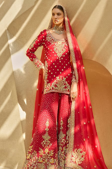 Tamanna Punjabi Kapoor Embroidered Kurta & Sharara Set  