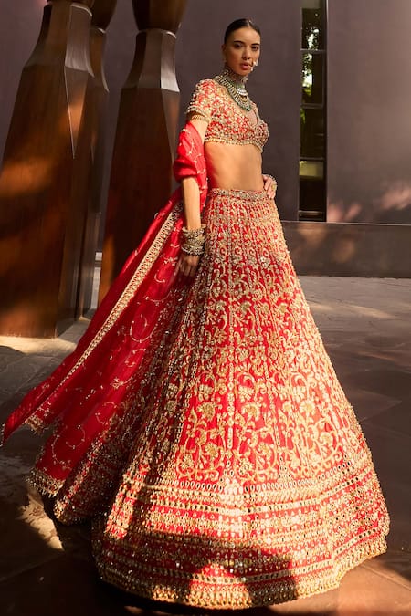 Tamanna Punjabi Kapoor Bridal Embroidered Lehenga Set  