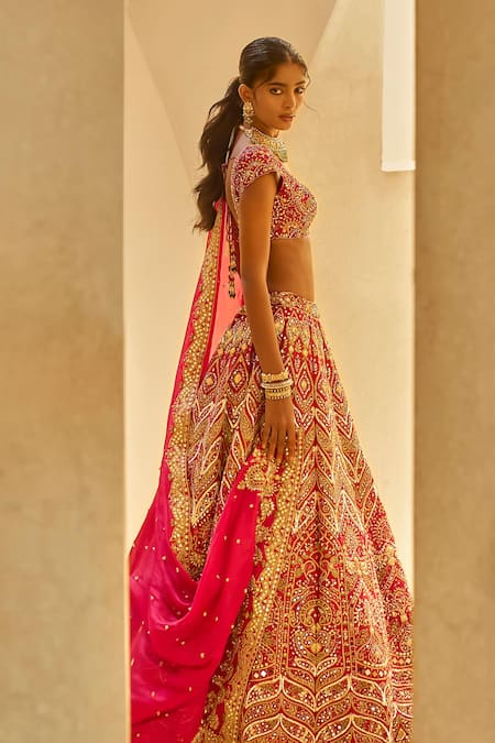 Tamanna Punjabi Kapoor Bridal Embroidered Lehenga Set 