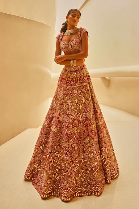 Tamanna Punjabi Kapoor Bridal Embroidered Lehenga Set 