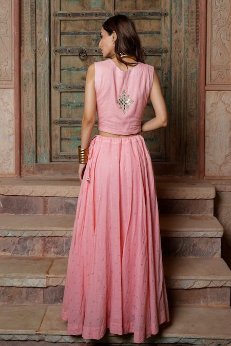 Nazar By Indu Mirror & Zari Embroidered Lehenga Set
