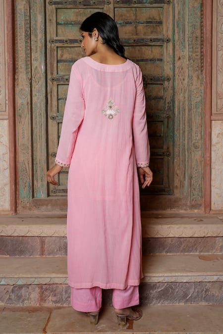 Nazar By Indu Thread & Mirror Embroidered Kurta Set