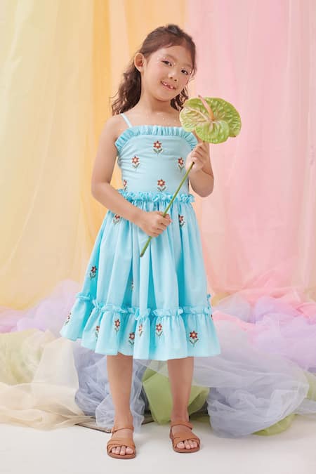 Littleens Ophelia Flower Ruffle Dress 