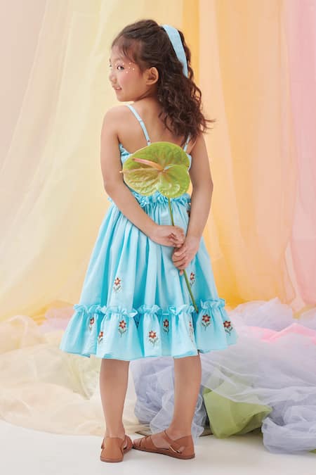 Littleens Ophelia Flower Ruffle Dress 