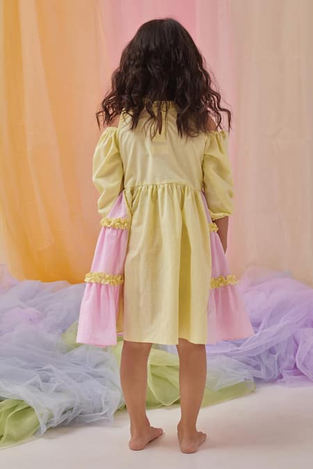 Littleens Mabel Hand Embroidered Layered Dress 