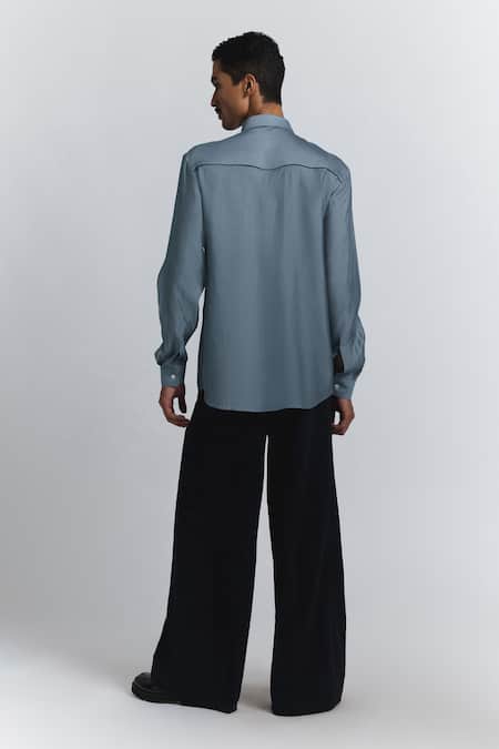 Line Out Line The Abstract Embroidery Shirt 