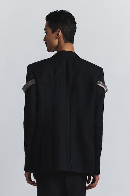 Line Out Line Arch Embroidered Blazer