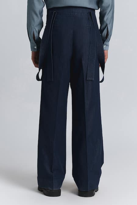 Line Out Line Structured Suspender Trouser