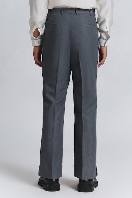 Line Out Line Geofaceted Piping Pant