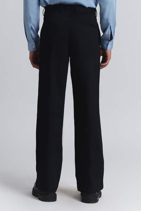 Line Out Line Laser-Cut Panel Denim Trouser 