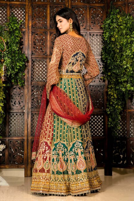 Amaltas Couture Dori Marodi Work Lehenga Set