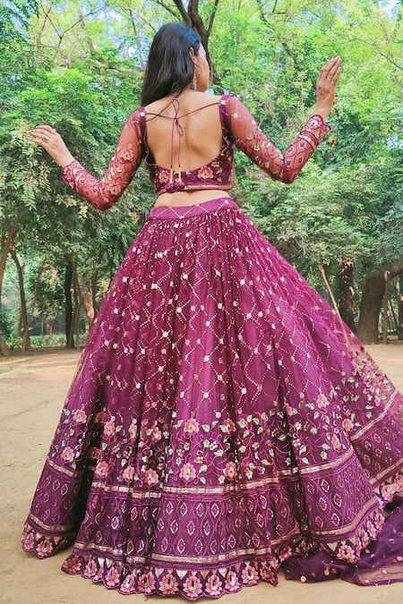 Amaltas Couture Sequins Embroidered Lehenga Set