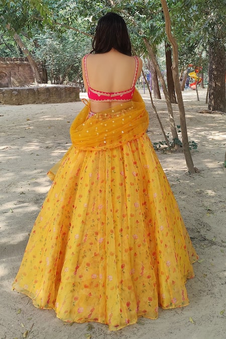 Amaltas Couture Zari Weaving Lehenga Set