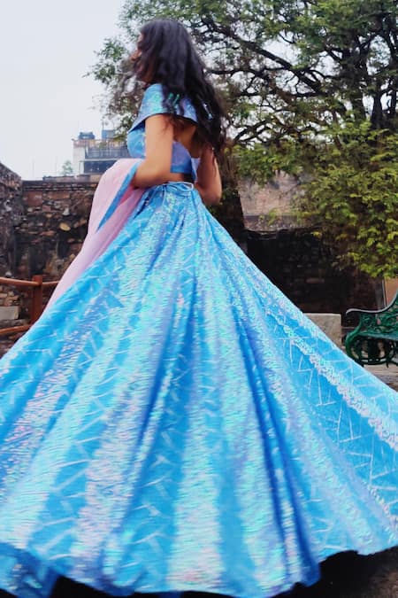 Amaltas Couture Sequins Embroidered Lehenga Set