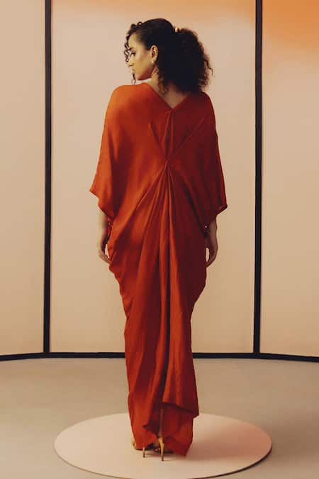 Kavya Singh Kundu Tank Embroidered V-Neck Kaftan 