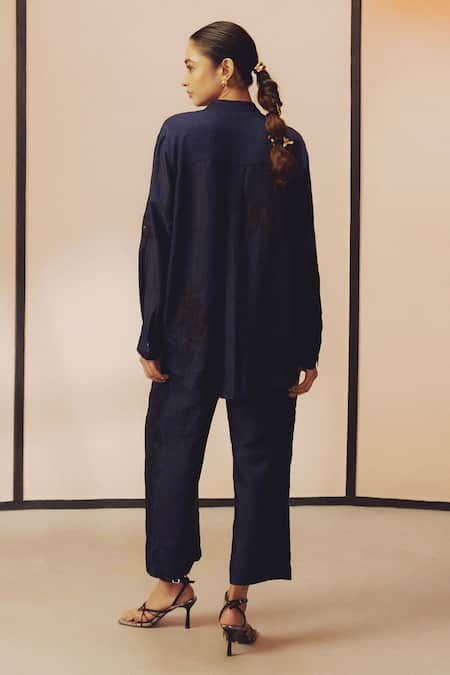 Kavya Singh Kundu Rem Embroidered Shirt & Pant Set 