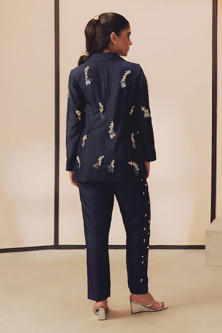 Kavya Singh Kundu Troy Hand Embroidered Blazer & Pant Set 