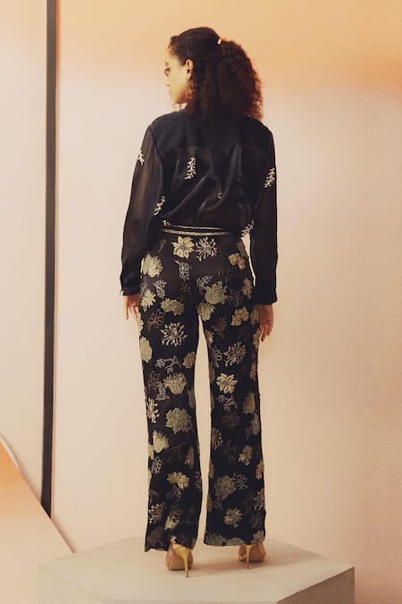 Kavya Singh Kundu Noir Hand Embroidered Shirt  
