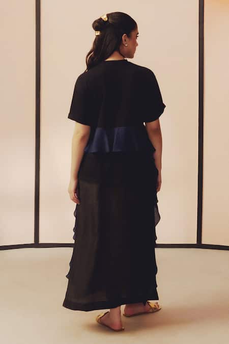 Kavya Singh Kundu Sago Hand Embroidered Tiered Maxi Dress 