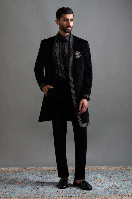 Gargee Designers Veeraj Long Jacket Pant Set