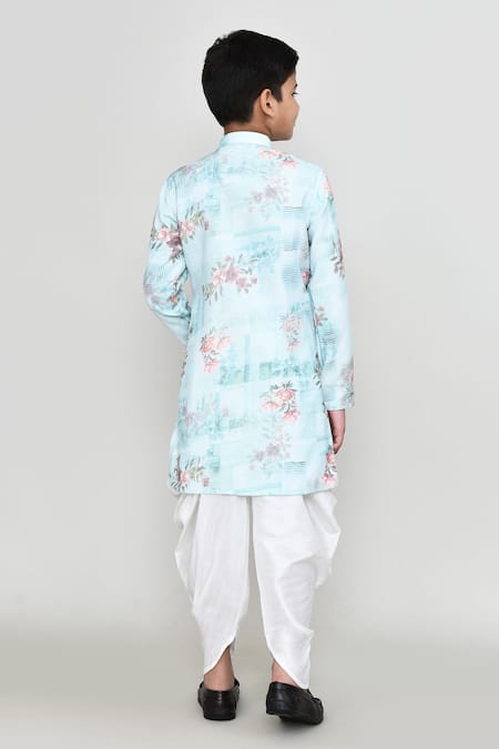 Petite Pomme Floral Print Kurta & Patiala Pant Set 