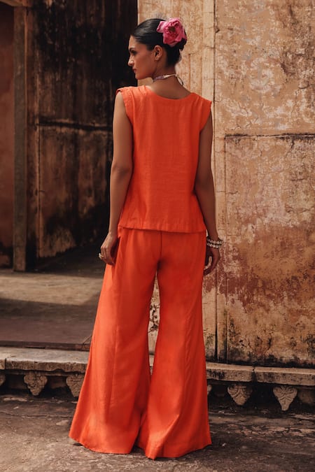 Vinita Bhansali Saanjh Embroidered Short Tunic With Pant 