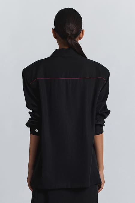 Line Out Line Puff Sleeve Shirt 