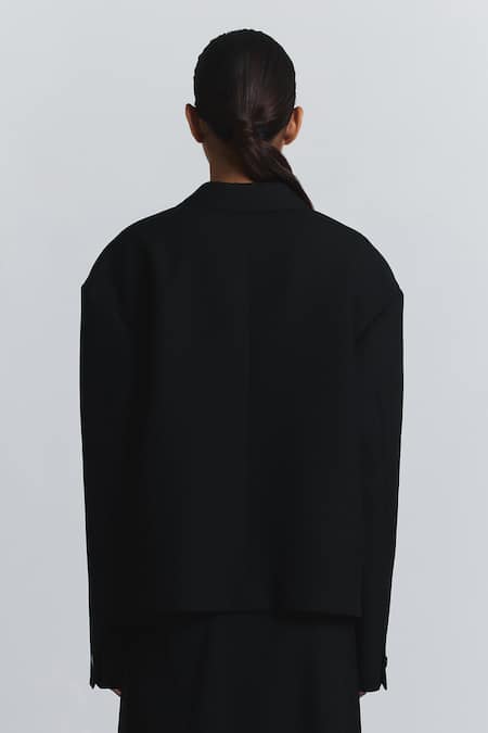 Line Out Line Embellished Double-Breasted Blazer