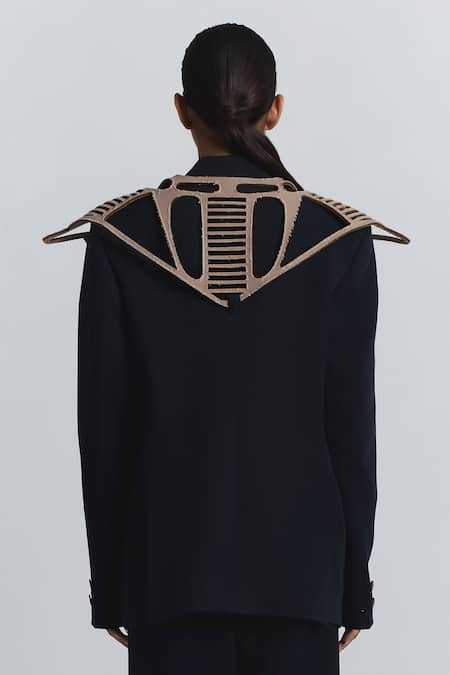 Line Out Line Structured Shoulder Detail Blazer 