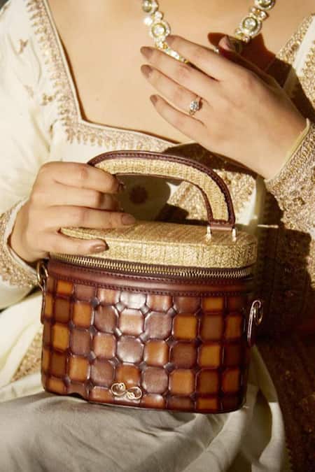 Araani Design Pitara Hand Woven Box Bag 