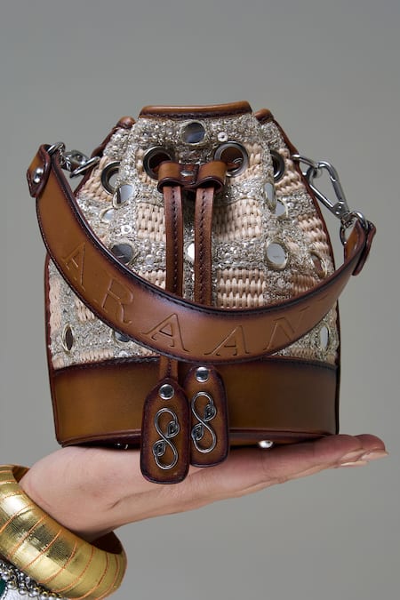 Araani Design Celestia Mirror Work Potli 