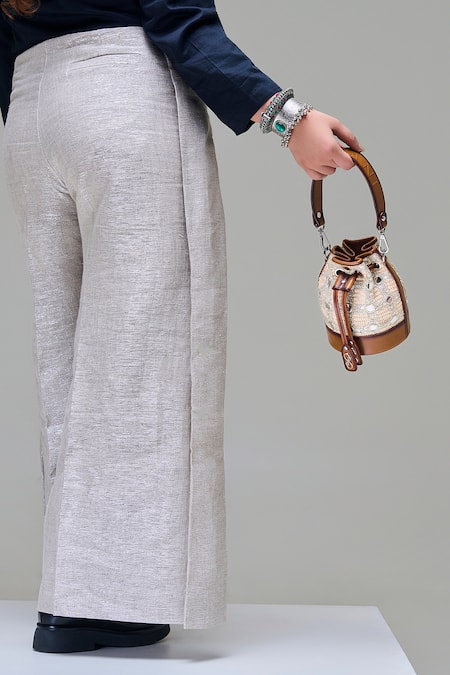 Buy Araani Design Beige Mirrors, Metallic Thread Celestia Work Potli Online at Aza Fashions Buy_Araani Design_Beige Mirrors, Metallic Thread Celestia Work Potli _Online_at_Aza_Fashions