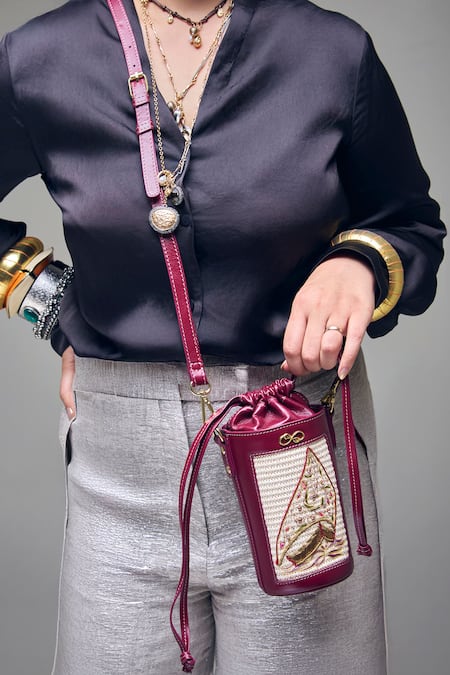 Araani Design The Catamaran Hand Embroidered Potli 