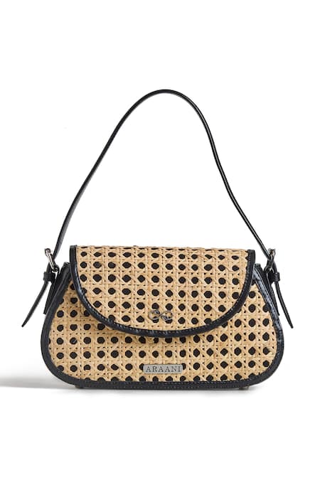 Araani Design Black Araani Heritage Mosaic Shoulder Bag Online at Aza Fashions Araani Design_Black Araani Heritage Mosaic Shoulder Bag _Online_at_Aza_Fashions