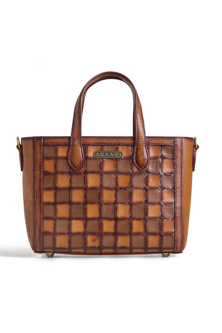 Araani Design Araani Ambera Interlocked Leather Tote Bag 