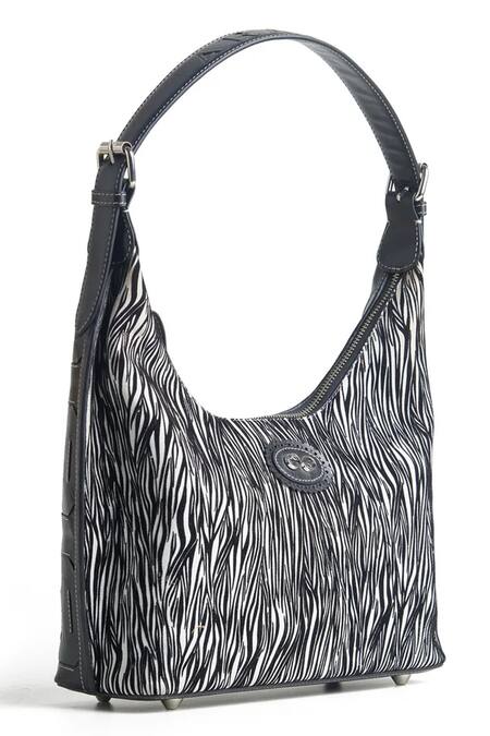 Araani Design Black Savannah Zebra Print Purse Online at Aza Fashions Araani Design_Black Savannah Zebra Print Purse _Online_at_Aza_Fashions