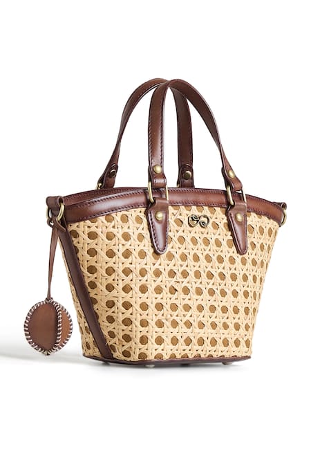 Araani Design Cane Weave Embellished Luxe Bag