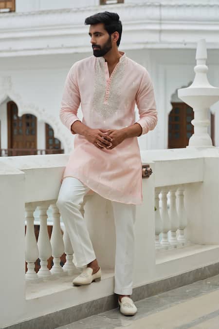 Darzi House Radiant Thread Work Embroidered Kurta Set 