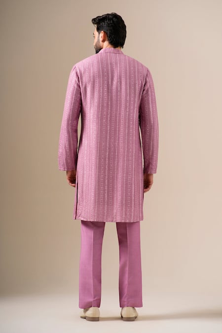 Darzi House Mauve Twilight Embroidered Kurta Set 