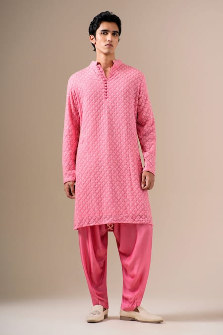 Buy Darzi House Pink Georgette Sequins, Embroidery Gulabi Jashn Kurta Patiyala Set Online at Aza Fashions Buy_Darzi House_Pink Georgette Sequins, Embroidery Gulabi Jashn Kurta Patiyala Set _Online_at_Aza_Fashions