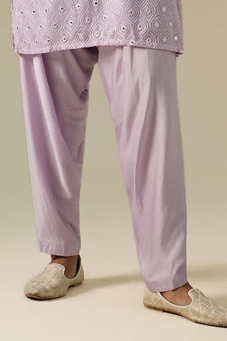 Darzi House Purple Georgette Mirrors, Embroidery Taara Kurta Patiyala Set Online at Aza Fashions Darzi House_Purple Georgette Mirrors, Embroidery Taara Kurta Patiyala Set _Online_at_Aza_Fashions