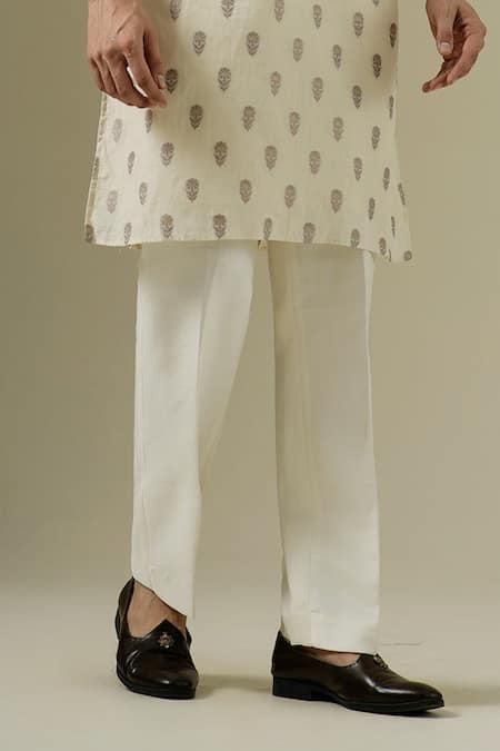 Darzi House Beige Cotton, Cotton, Embroidery, Sequins, Noor Buta Kurta Set Online at Aza Fashions Darzi House_Beige Cotton, Cotton, Embroidery, Sequins, Noor Buta Kurta Set _Online_at_Aza_Fashions