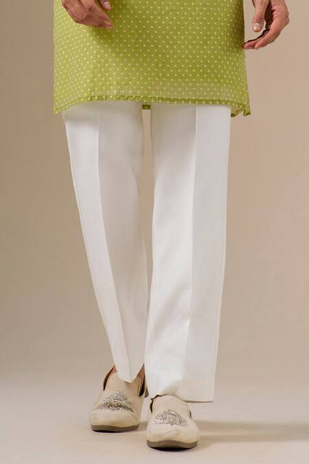 Darzi House Green Cotton, Jacquard Embroidery, Beads, Zari Placket And Printed Kurta Set Online at Aza Fashions Darzi House_Green Cotton, Jacquard Embroidery, Beads, Zari Placket And Printed Kurta Set _Online_at_Aza_Fashions