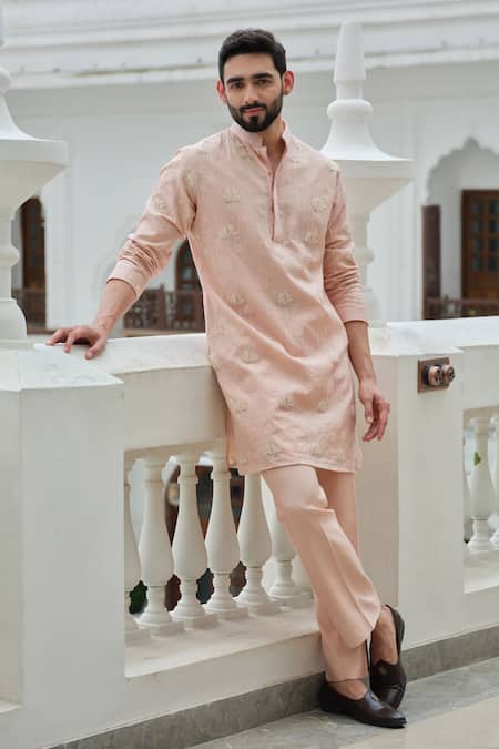 Darzi House Nirvana Lotus Embroidered Kurta Set 