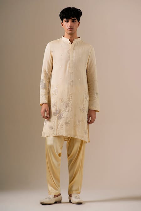 Darzi House Sand Meadow Embroidered Kurta Set 