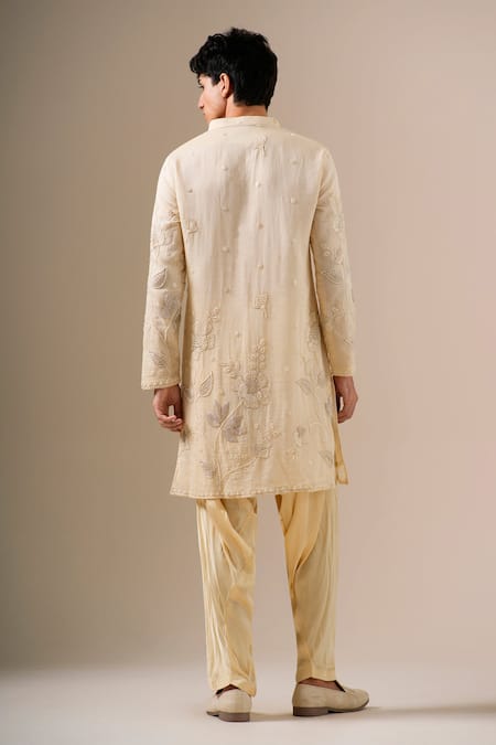 Darzi House Sand Meadow Embroidered Kurta Set 