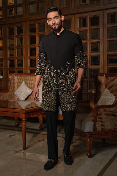 Darzi House Midnight Radiance Embroidered Kurta Set