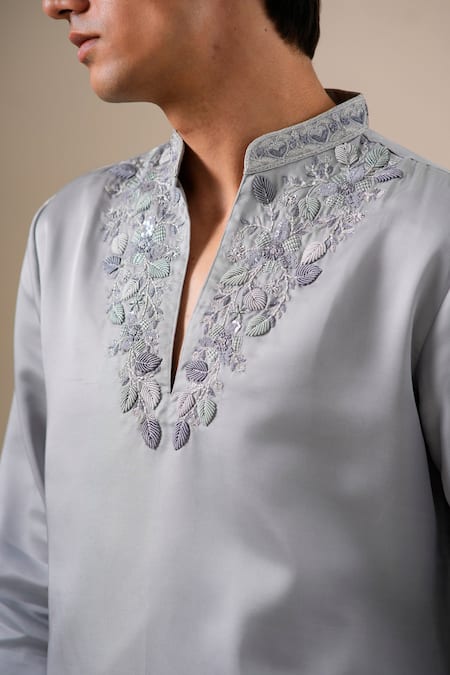 Darzi House Moonstone Leaf Kurta Set
