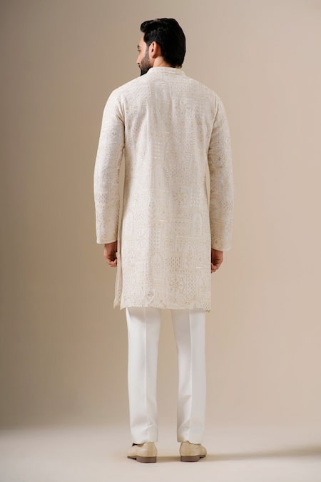 Darzi House Mughal Embroidered Kurta Set