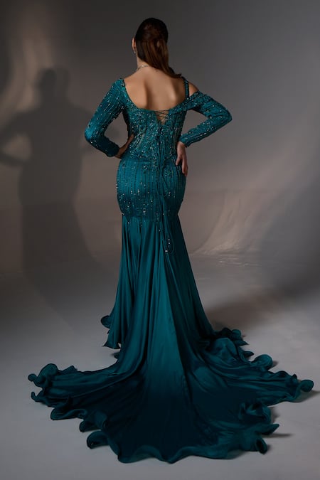 Jade By Ashima Aster Fish Cut Gown 